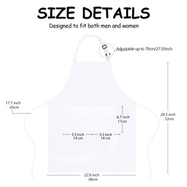 June tech Professional Adjustable Apron with 2 Pockets Cooking Kitchen Chef Women Men Aprons for Home Kitchen, Restaurant, Coffee House, Baking Gardening BBQ