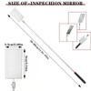 Tucnoeu 2 Stück Inspektionsspiegel Teleskopspiegel Teleskop Spiegel Ausziehbar, 360° Drehbar,