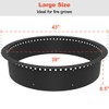 Outdoor Smokeless Fire Pit Ring Liner 43-Inch Outer/39-Inch Inner Diameter,