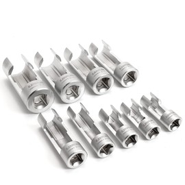 Unifizz 3/8" 1/2" Die-sel Injector Fuel Line Socket Wrench Set 10-22mm - Fasten, Access, and Loosen with Ease