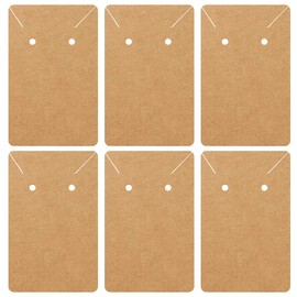 Tan 40Pcs Earring Cards Cardboard Paper Retro Jewelry Accessories Display Holder AU