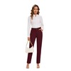 KICZOY Women's Stretch Business Straight Leg Dress Pants with Pockets