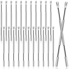 24 Pcs Seafood Forks Picks, Stainless Steel Lobster Fork Multitool Seafood Tools Nut Fork for Picnic Kitchen Oysters, Crab Leg