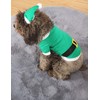Impoosy Christmas Dog Shirt with Funny Hat Pet Cute Elf