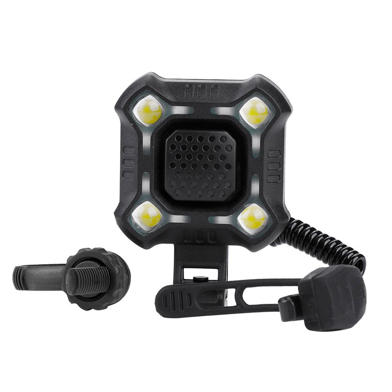 Waterproof Rechargeable Bike Front Lamp Bell Bicycle Handlebar Light Horn