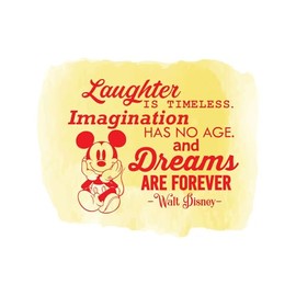 Laughter is Timeless Dreams are Forever Inspirational Happiness Imagination Age Wall Art Sticker Designs Vinyl Stickers for Home House Walls Rooms Windows Bedroom Decoration Size (28x28 inch)
