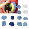 12pcs Car Polishing Pad Bonnet Set Strong Adsorbing Microfiber Synthetic
