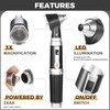 Otoscope Kit, Ear Scope with Light, 3X Magnification, 4 Speculum