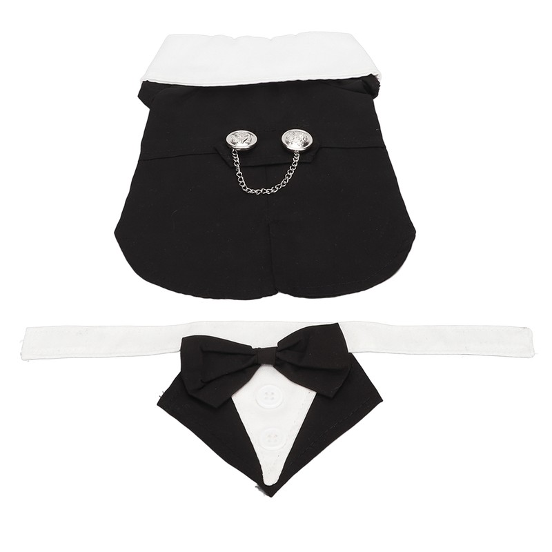 Dog Suit Soft Breathable Fashionable Bow Tie Puppy Costume for