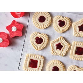 King Arthur Baking Company Thumbprint Pop-Out Cookie Cutters, BPA Free, 4-Piece Set
