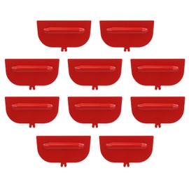 10 x Dividers for Workbench Drawer Trough Unit Red with 3 Cavities