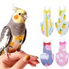 QBLEEV Bird Diaper Flight Suite, Reusable Parrot Nappy Cockatiel Clothes