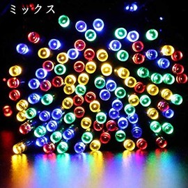 LED Solar Illumination, 8 Patterns, Outdoor Solar Illumination, Christmas Ornament (1) Mix of 4 Colors)