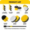 Holikme 15-Piece Drill Brush Attachment Set - Power Scrubber, Crevice,