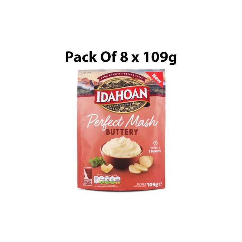 Idahoan Perfect Mash Buttery, 8 x 109g