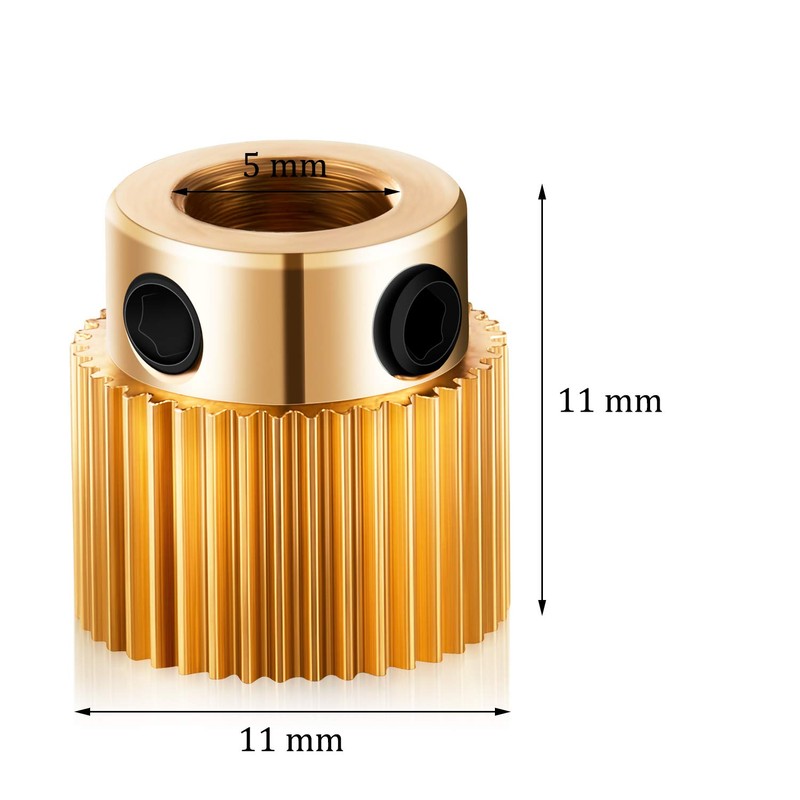 (40 Teeth,10 Pcs) Extruder Wheel 3D Printer Parts Drive Gear