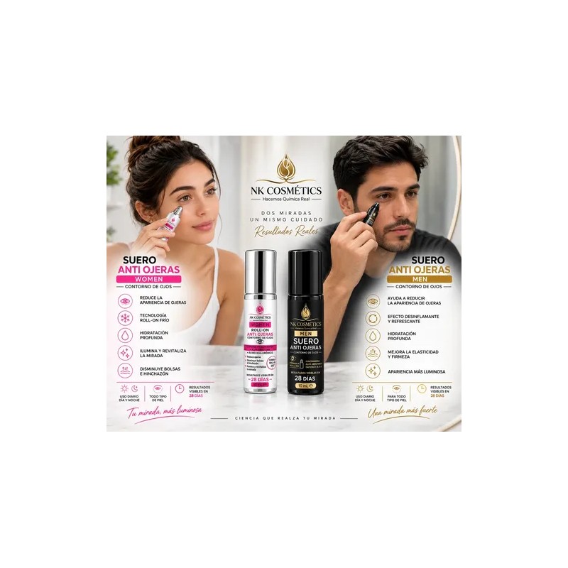 2pz Suero Anti Ojeras Roll On Hombre Y Mujer Nk