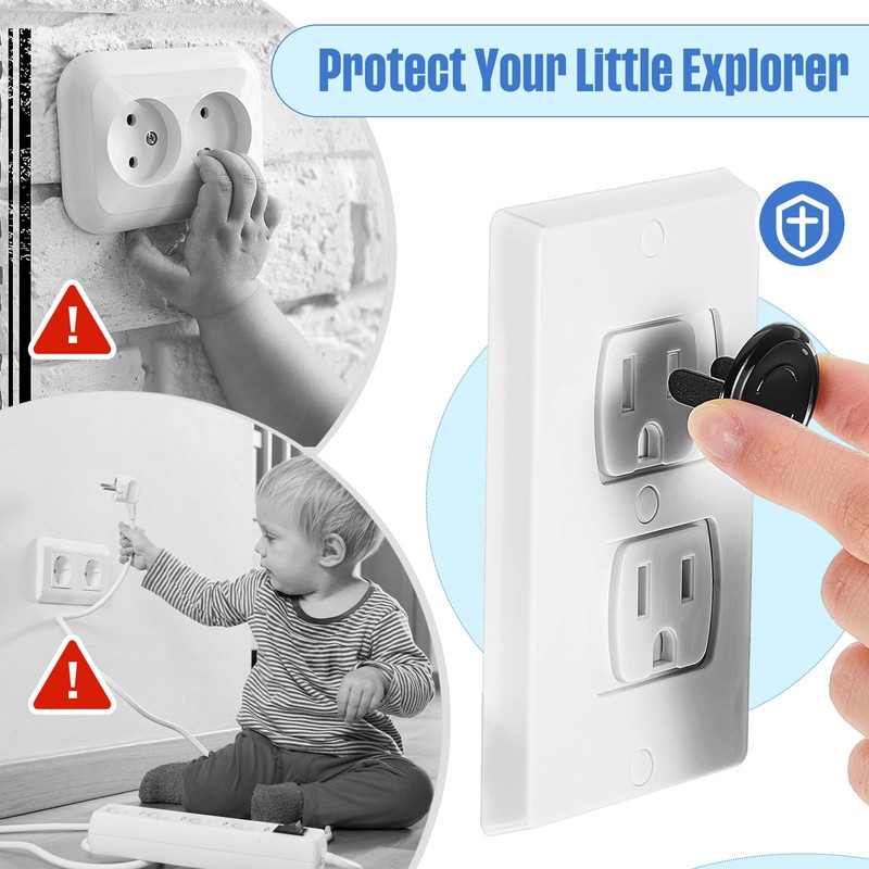 Thyle 200 Pcs Outlet Covers Bulk Child Baby Proofing Proof