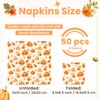 Fall Pumpkin Napkins Pumpkin Cocktail Napkins Party Supplies 100pcs