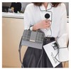 PIENSE Women's Mini Shoulder Bag Handbag 2-Way Small Plaid PU
