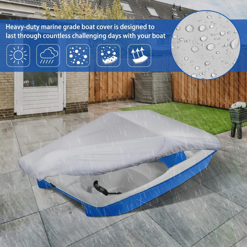Icover Pedal Boat Cover, Fits 3 Or 5 Person Paddle