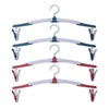 HASLED Pack of 4 Foldable Hangers with Clip - 360°