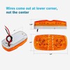 Partsam 10x Double Bubble Bullseye LED Marker Light, [DOT Approved]