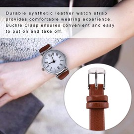 FILFEEL Exquisite Small Simple Fashion Women Dress Watch Retro Leather Mini Wristwatch, Fashion Watch Coffee with White Plate