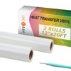 HTVRONT Heat Transfer Vinyl Rolls - 2 Rolls 12" x
