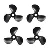 sourcing map 2Set RC Boat Propeller, 3 Blades Propellers 4mm