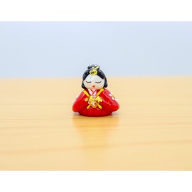 Glass Square Lovely Glass Hina Dolls, Small