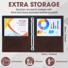 Marspark 2 Pcs Vintage Hardback 3 Ring Binder Professional Leather