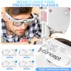 GUOUBUO Magnifying Glass with Light, 1.5X-5.0X Magnifying Glasses, Rechargeable Magnifier