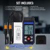 Thermocouple Thermometer with 4 K-Type Thermocouples, Digital Dual-Channel K/J Type