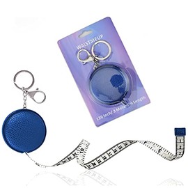 Tape Measure for Body Measuring Tape Double Scale Body Sewing Flexible Ruler for Medical Body Measurement Tailor Craft Ruler, Retractable Key Chain Mini Tape Measure 120 Inches/300cm (Royal Blue)