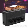 Headphone Amplifier 4 Channels Stereo Audio Amp Earphone Splitter 1/4in
