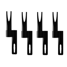 4 Pcs 2 in 1 Eyebrow Pencil Sharpener, Duckbill-Shape Eyebrow Sharpener Auxiliary Tool (Black)