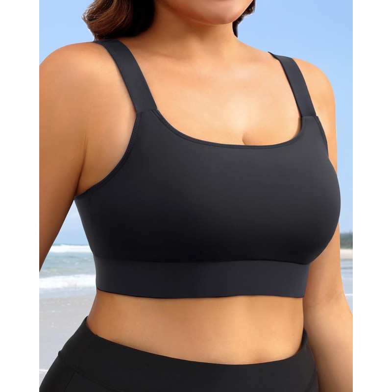 Daci Women Plus Size Sports Bra Bikini Top Only Push