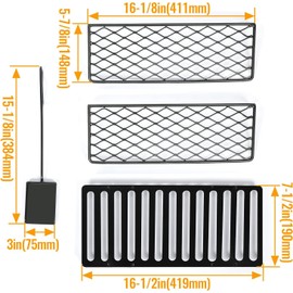 KUAFU Outdoor Stove Accessory w/Backpack Compatible with Guide Gear Outdoor Wood Stove for Camping Hunting Cook, Bundle Stove Racks Stove Grate Scoop Matte Black