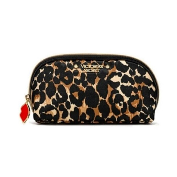 Victoria's Secret Animal Print Small Make up Glam Bag Wallet