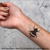 4 x 'Bumble Bee' Temporary Tattoos - Water Resistant, Skin-Safe,