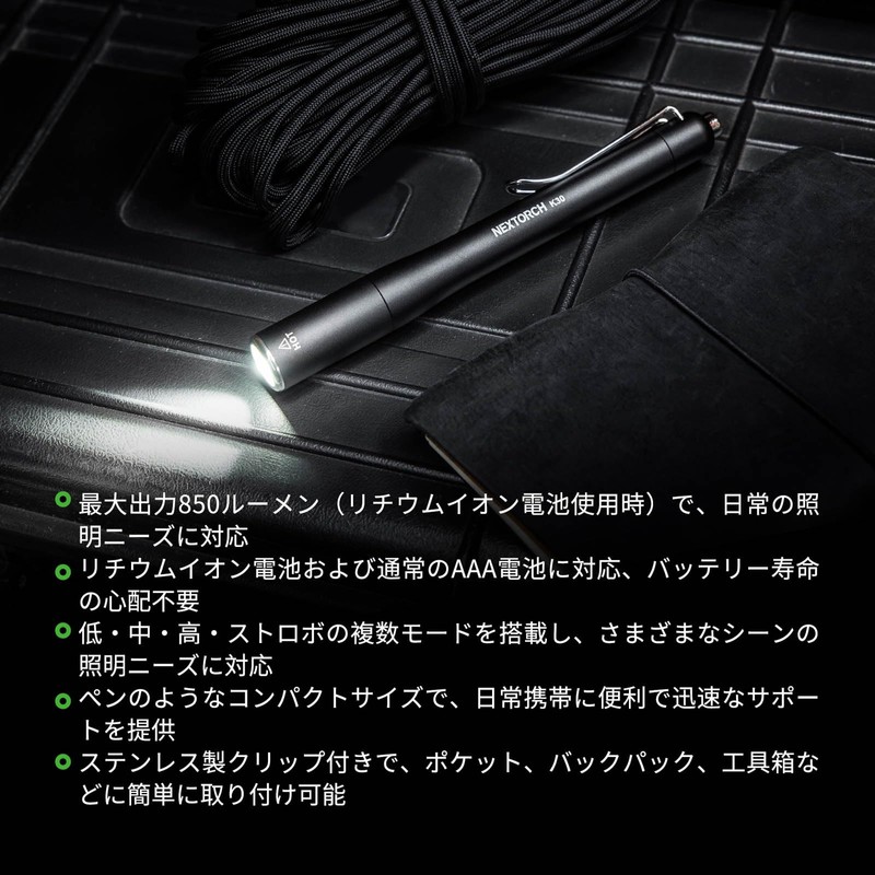 Penlight, LED Flashlight, 250 Lumens (K30)