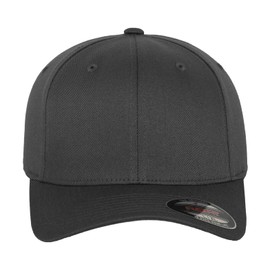 GIDUTEX Flexfit Unisex Wooly Combed Cap Pack of 2 Including Lanyard Baseball Cap Baseball Cap by, dark grey