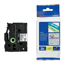 Brother TZM961 - Laminated tape - black on silver - Roll (3.6 cm x 8 m)