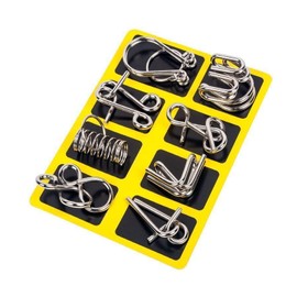 8 Pcs Metal Puzzles for Adults,Metal Brain Teaser Puzzles,Brain Teaser Wire Puzzle,IQ Challenge Puzzle Set,for Intelligence Development,Relaxation,Stress Relief And for Adults Engaging IQ Challenge