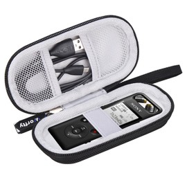 Case for Sony ICD-PX470F/ ICD-PX240/ PCM-A10 Digital Voice Recorder, Voice Recorder Case Compatible with Sony ICD-PX470F Stereo Digital Voice Recorder (Case Only) (Black)