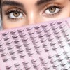 Individual Eyelash Extensions, 132 Clusters, Lash Clusters, Eyelashes, D-Curl, DIY