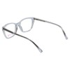 Vivid Designer Reading Eye Glasses 886 in Shiny Light Blue/Crystal