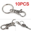 Accessotech 10x Small Silver Tone Lobster Trigger Swivel Clasps for