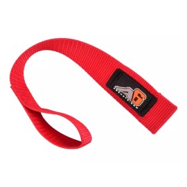 Agency 6 Heavy Duty Hook / Winch Pull Strap - 1.5" Wide 7 colors to choose from! - Red